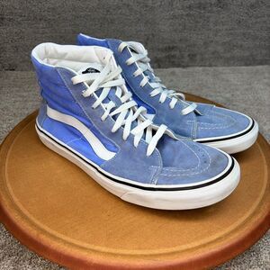 Vans Suede SK8-Hi Shoes Mens 11 Blue High Top Skate Sneakers 751505 Off The Wall